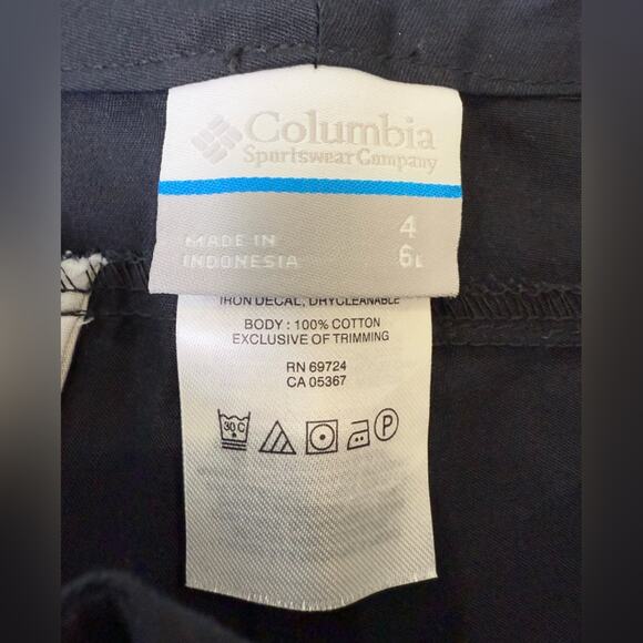 NWT Columbia Mid Rise Cotton Kenzie Cove 6” Inseam Bermuda Short Black Size 4 - Picture 5 of 7